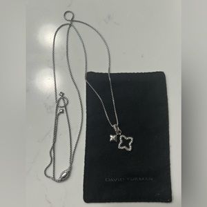 David Yurman long sterling silver necklace.  Adjustable up to 36".